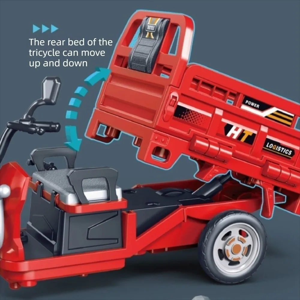 الصوت ضوء دراجة ثلاثية العجلات نموذج عجلة أمامية التوجيه آلية بالقصور الذاتي دراجة ثلاثية العجلات بالقصور الذاتي التراجع البلاستيك نموذج مصغر هدية