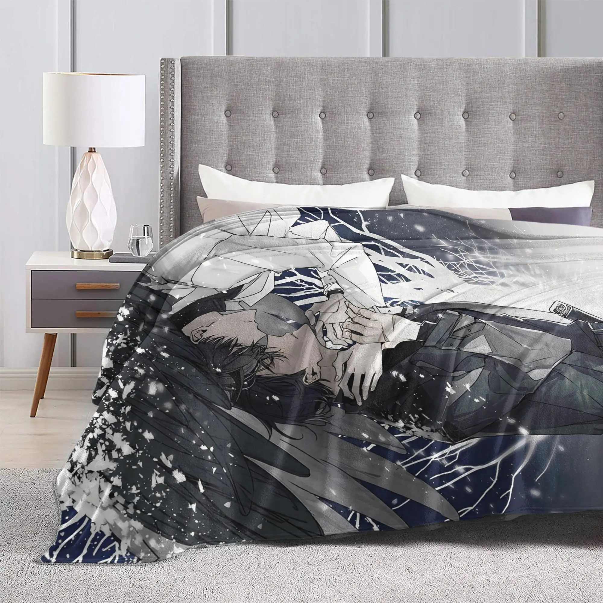 Omniscient Readers Viewpoint Blankets Flannel  Yoo Joonghyuk Lightweight Throw Blankets for Car Sofa Couch Bedroom Quilt
