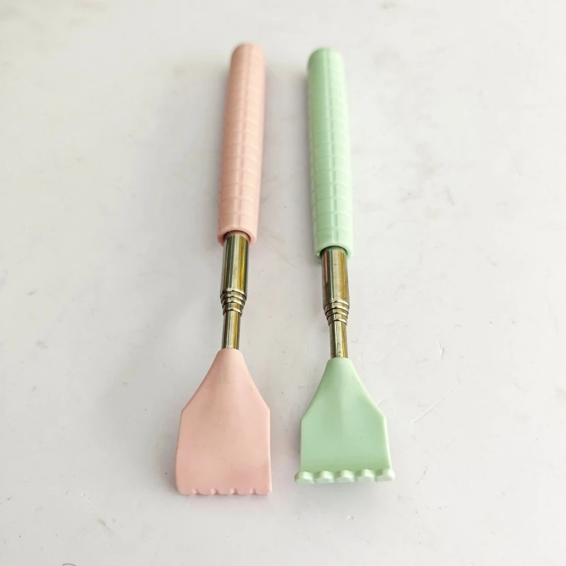 Back Extendable Scratcher Stainless Steel Telescopic Scratching Massager Telescoping Anti-Itch Tool With Rolling Massage Beads