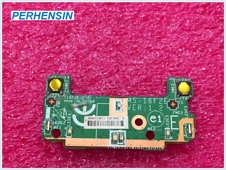 GENUINE FOR MSI GT683 SERIES GT683DX MS-16F2 15.6 Touchpad Key Switch Board MS-16F2E