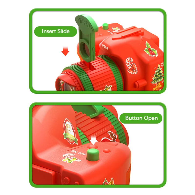 Weihnachts projektions kamera Taschenlampe Projektions lampe neue Atmosphäre Lampen anordnung Ton Licht emittierende Kinderspiel zeug