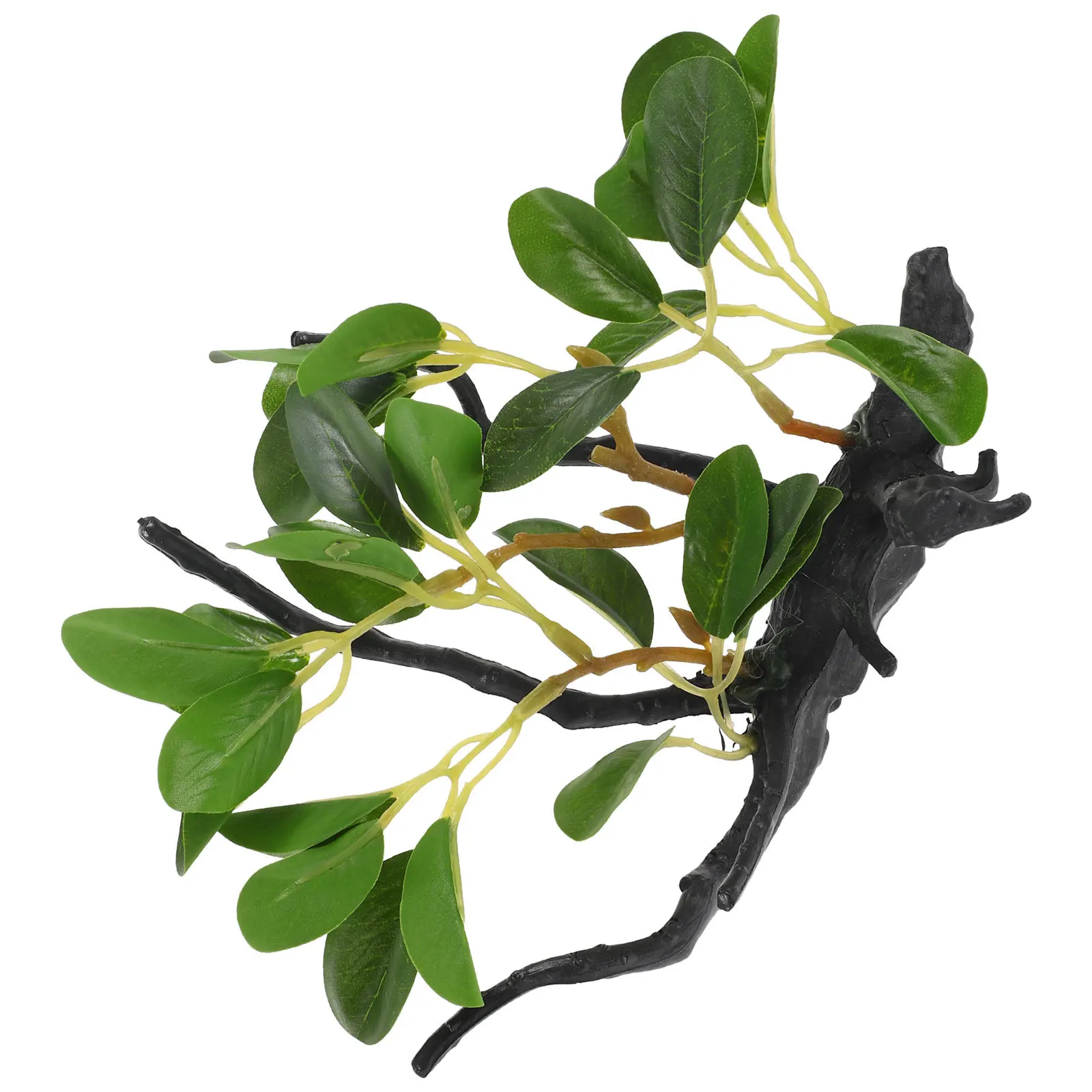 

Realistic Artificial Reptile Plant Resin Plastic Decoration Durable Lifelike Hiding Spot Reptile Terrarium Accessory