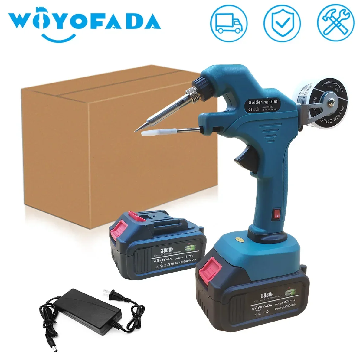 Portable Wireless Cordless Soldering Gun Electric Solder Gun Soldering Iron Station + Solder Wire for Makita 18V Battery