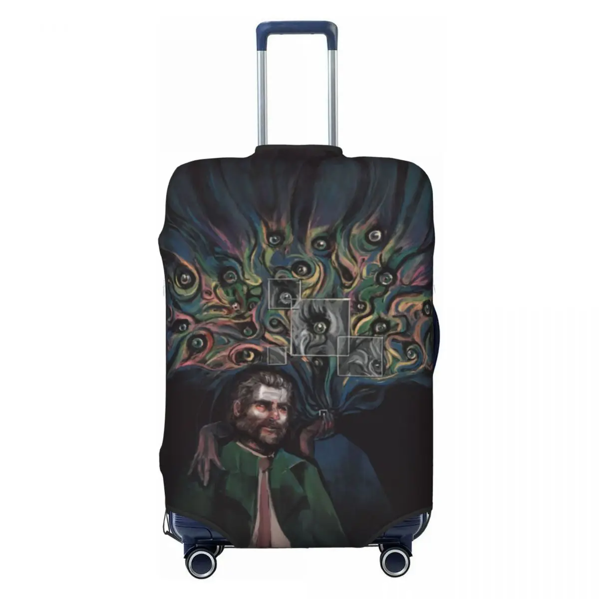 

Disco Elysium Gaming Suitcase Cover Dust Proof Luggage Protective Covers for 18-32 inch