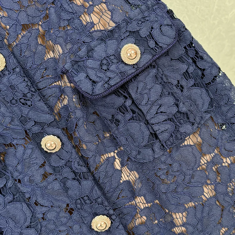 Diamanti di qualità rosa lana intrecciata Tweed due pezzi Set donna autunno inverno abiti corti