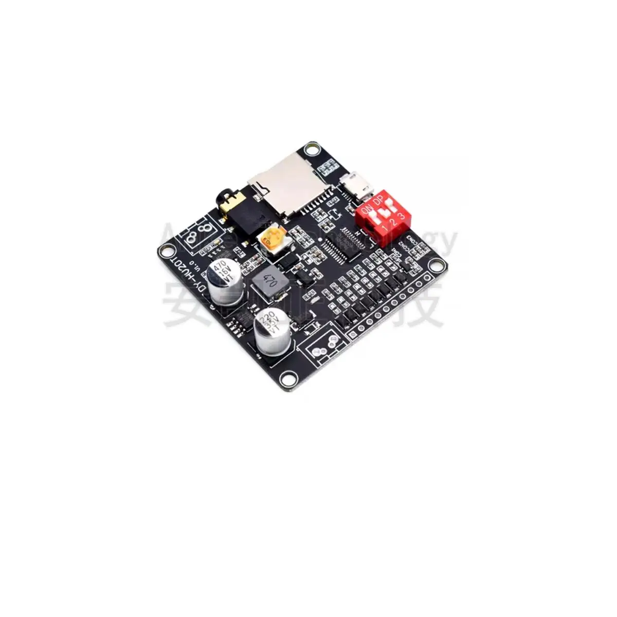 DY-HV20T voice playback module MP3 decoding board UART serial port control IO trigger USB download flash