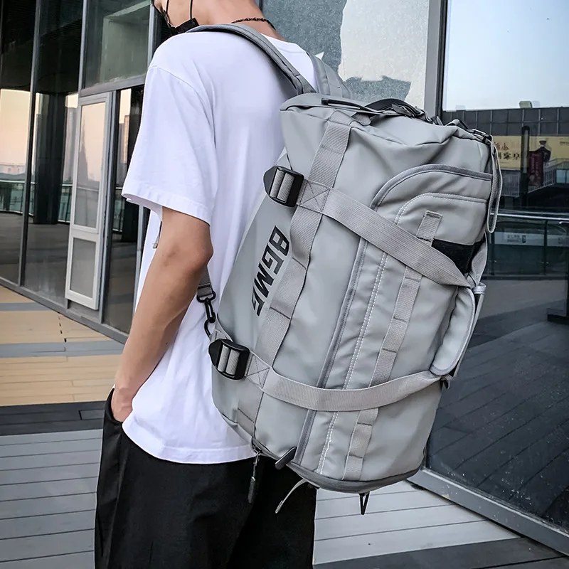 Multifunctional Fashion Leisure Fitness Backpack Women Shoulder Shoulder Shoulder Travel Bag Luggage Bag Korean Backpack Men