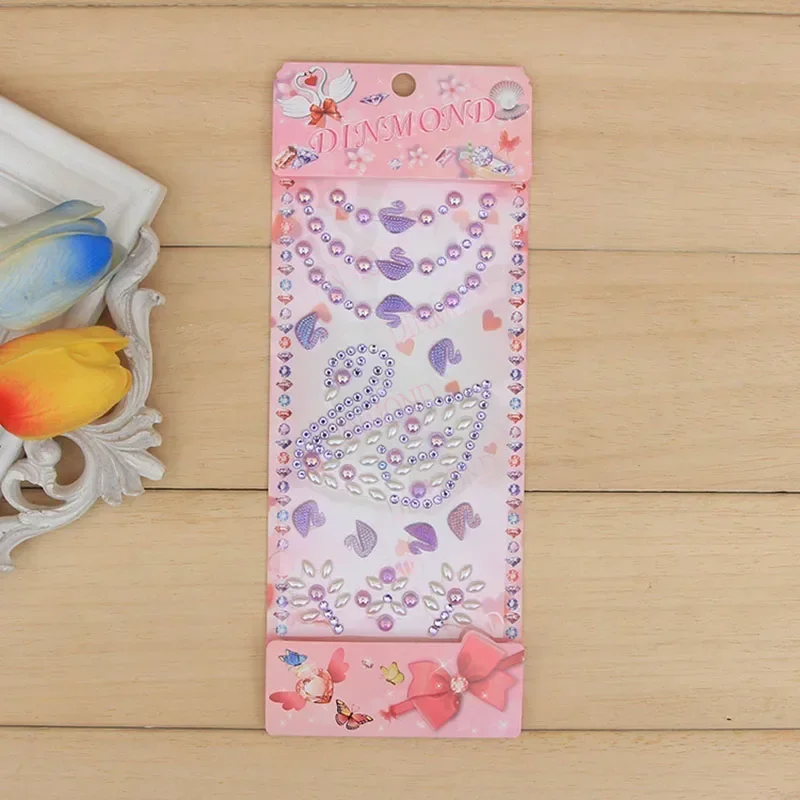 

Наклейка в форме лебедя, сделай сам, наклейка, мобильное искусство, кристалл, бриллиант, горный хрусталь, самоклеящиеся наклейки для скрапбукинга, детские игрушки