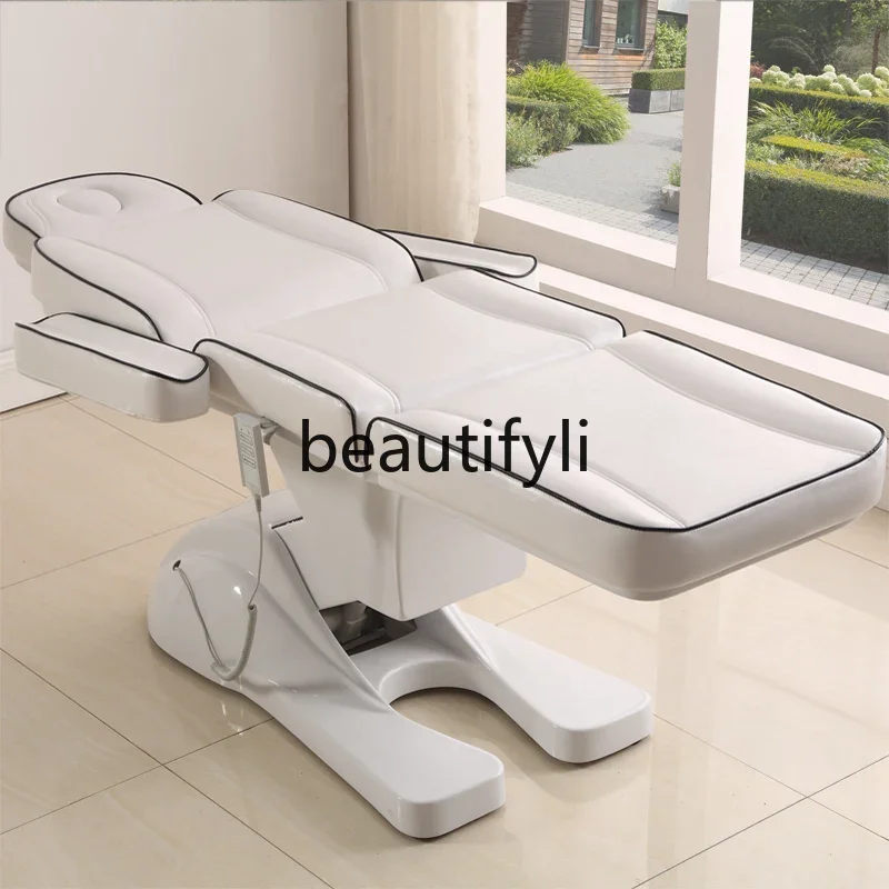 Electric beauty bed plastic surgery injection chair body massage bed tattoo embroidery multi-functional folding micro-whole bed