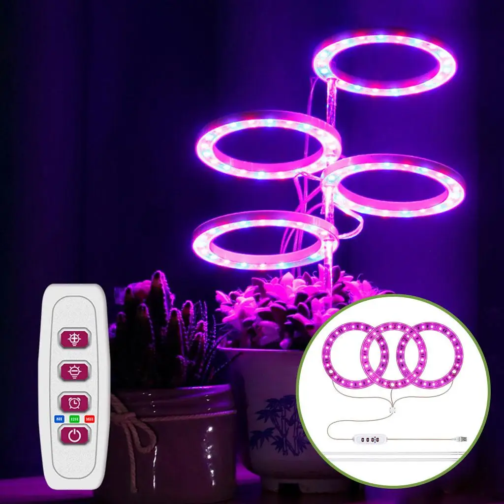 植物育成用ライト-usb接続-フルスペクトルled-グローランプ-屋内用-多肉植物、苗、花、庭、温室用-アクリルプラスチック製