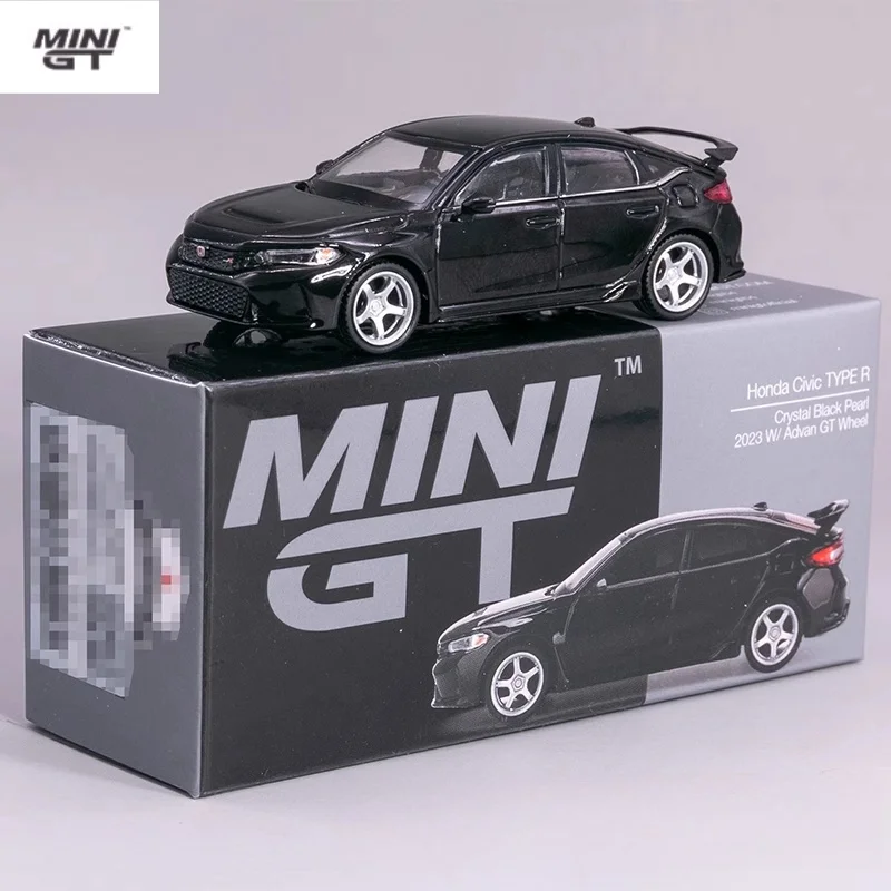 

Модель автомобиля из сплава под давлением 1:64 HONDA CIVIC TYPE R #585, игрушки для мальчиков, коллекционные детали, Детские праздничные подарки на день рождения