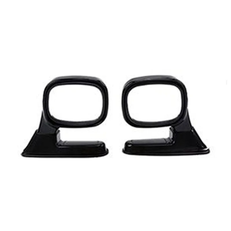 Authentic 2Pcs Universal Hood Side Rear View Mirror Auto Exterior Adjustable Reflector SUV Truck Black Spare Parts - view 5