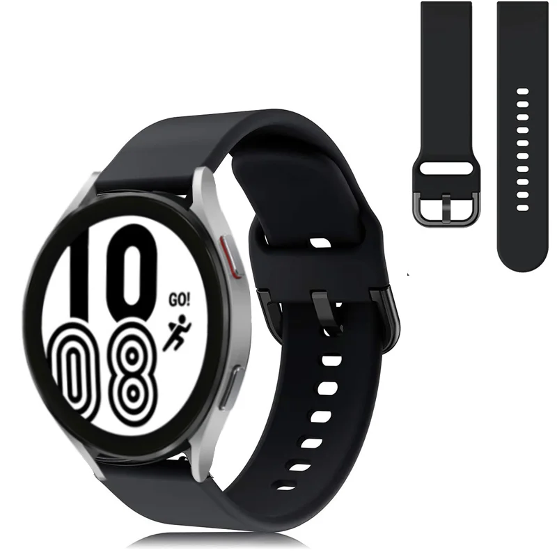 22mm 20mm Silicone Strap For Samsung Galaxy Wtch 6/5/4/3/S3 Amazfit Bip/GTR/GTS Bracelet Wristband Huawei Watch 4/3/GT3-2 Pro