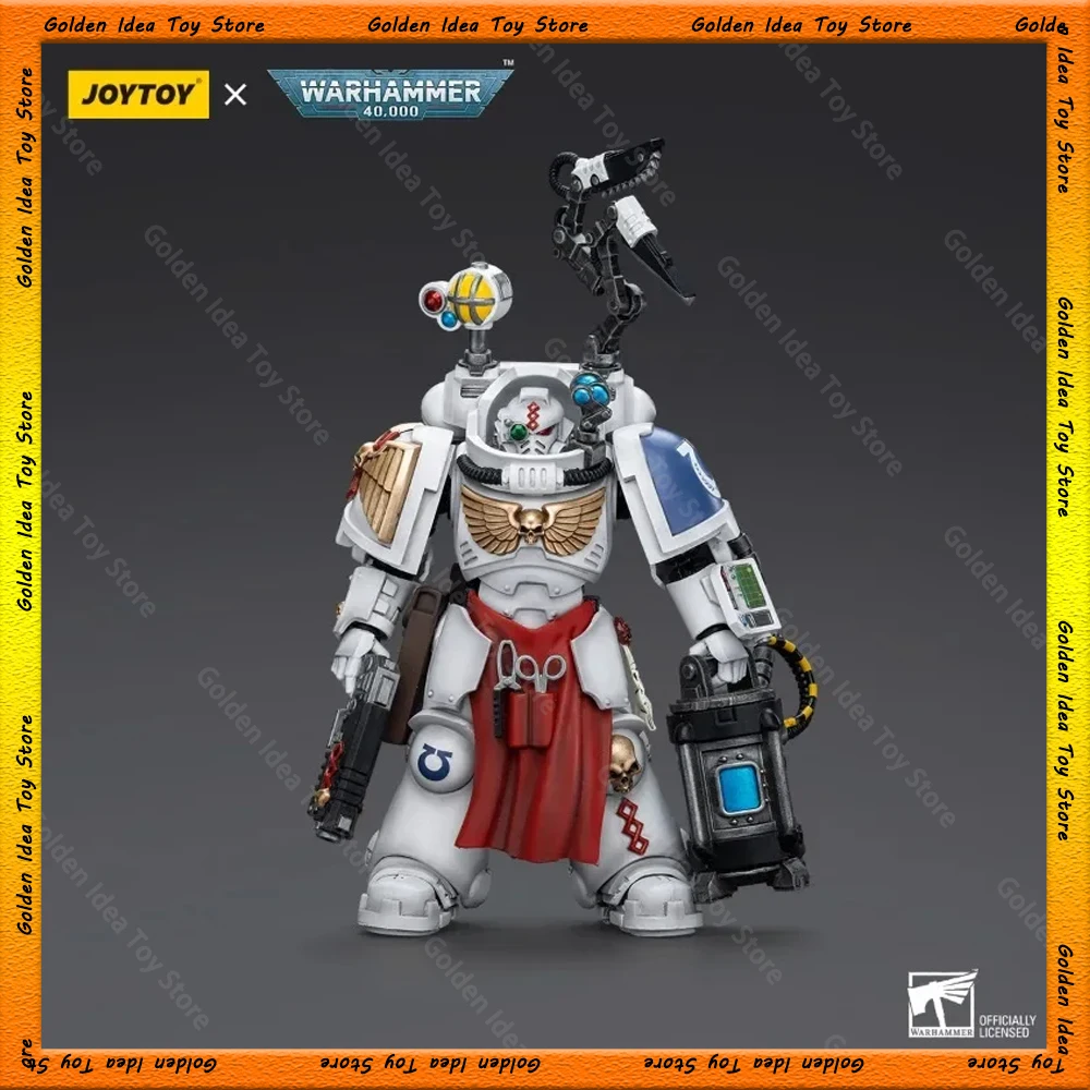 JOYTOY 1/18 Warhammer 40K Action Figure Ultramarines Apothecary Biologis Model Toys Collectible Humanoid Figures Decor Kid Gifts