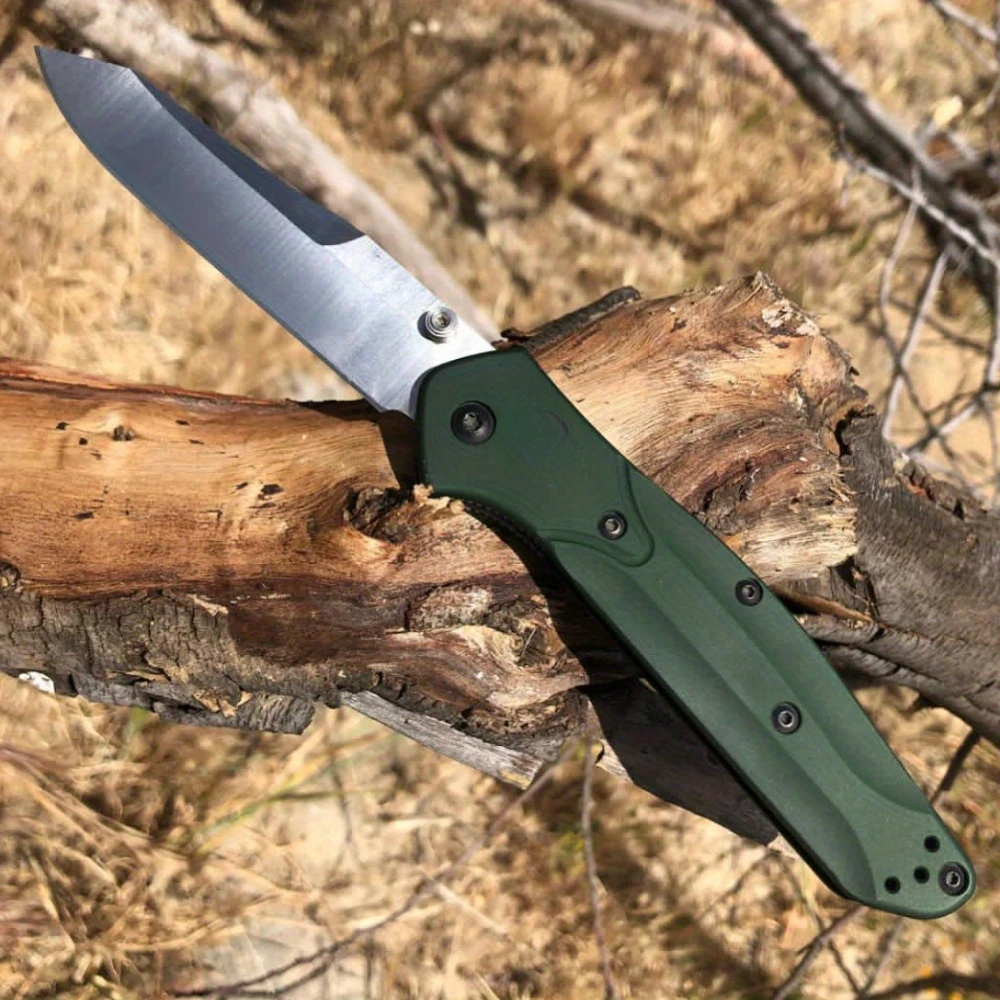 BM 940 Green Handle Pocket Folding Knife Camping Outdoor Survival Portable High Quality D2 Blade Aluminium Alloy Handle Knife