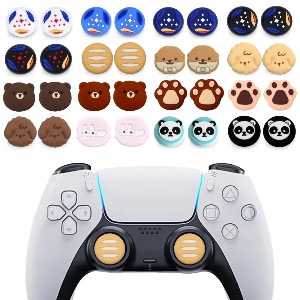 

Cartoon Starry Thumb Grip Cap For Playstation 5 PS5 Slim PS4 XBOX Series X/S ONES 360 E Gamepad Controller thumbstick caps cover