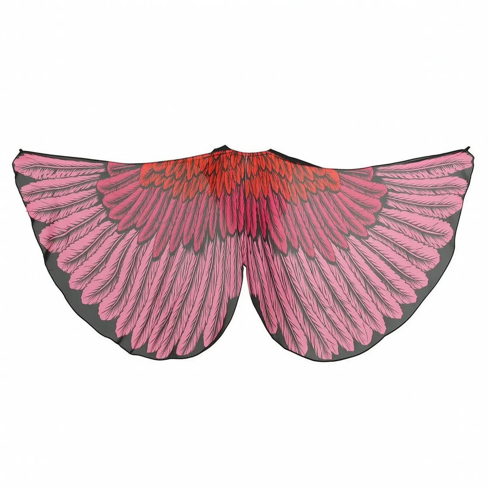 Women Shoulder Cape Shawl Chiffon Butterfly Wing Style Lightweight Polyester Georgette Costume for Creative Dress Up