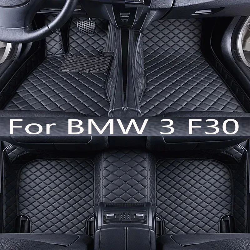 Car Floor Mats For BMW 3 F30 325i 330i 320i 318i Five Doors 2013 2014 15 16 17 18 19 Foot Pads Carpet Cover Interior Accessories