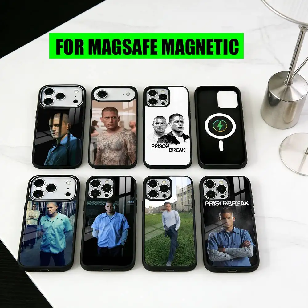 

Movie P-Prisons B-Breaks PB Phone Case For iPhone17,16,15,14,13,12,11 Plus,Pro Magnetic with Magsafe Wireless Charging