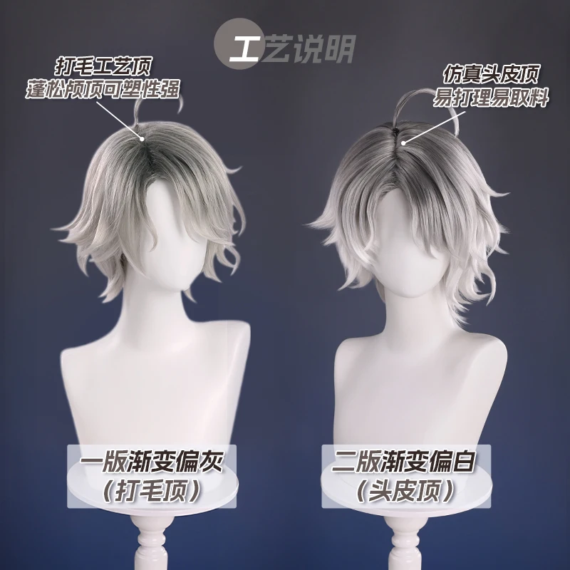 Peluca de Cosplay Identity V Emil para Halloween, fiesta de juegos de rol de Navidad, juego de exposición de cómic, tamaño de paciente nuevo en stock