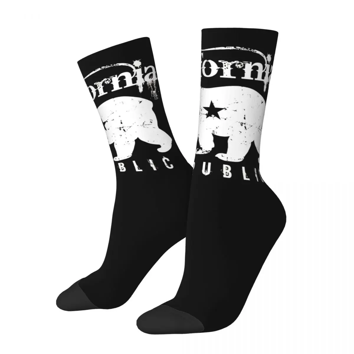 California West Coast Beach Bear Surfing Men Women Socks,Motion Beautiful printing Suitable for all seasons Dressing Gifts