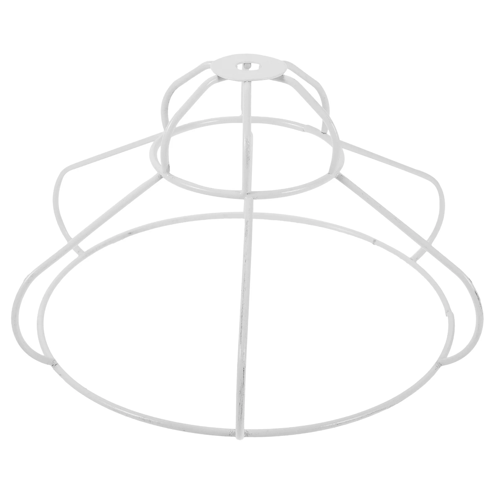 

Iron Wire Lampshade Frame Sturdy DIY Lamp Shade Bracket for Table Desk Lamps Vintage Cage Lamp Shade Ring Metal Wire Frame