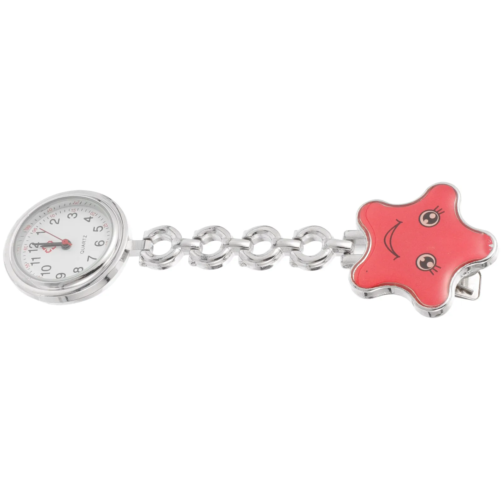

Chest Red Pocket Watches Nurse Watch for Women Clip On Nurse Digital Student Medical Without Vintage Pocket Watch