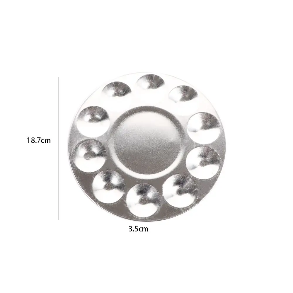 Watercolor Aluminum Craft Round Artist Draw Tray Palette Paint Tray Painting Supplies