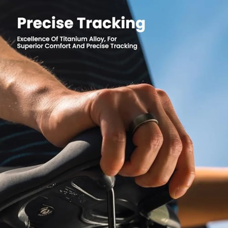 

Size 8 - Helio Smart Ring Health Tracker Fitness Tracker Ring No Subscription Monitors Sleep Heart Rate