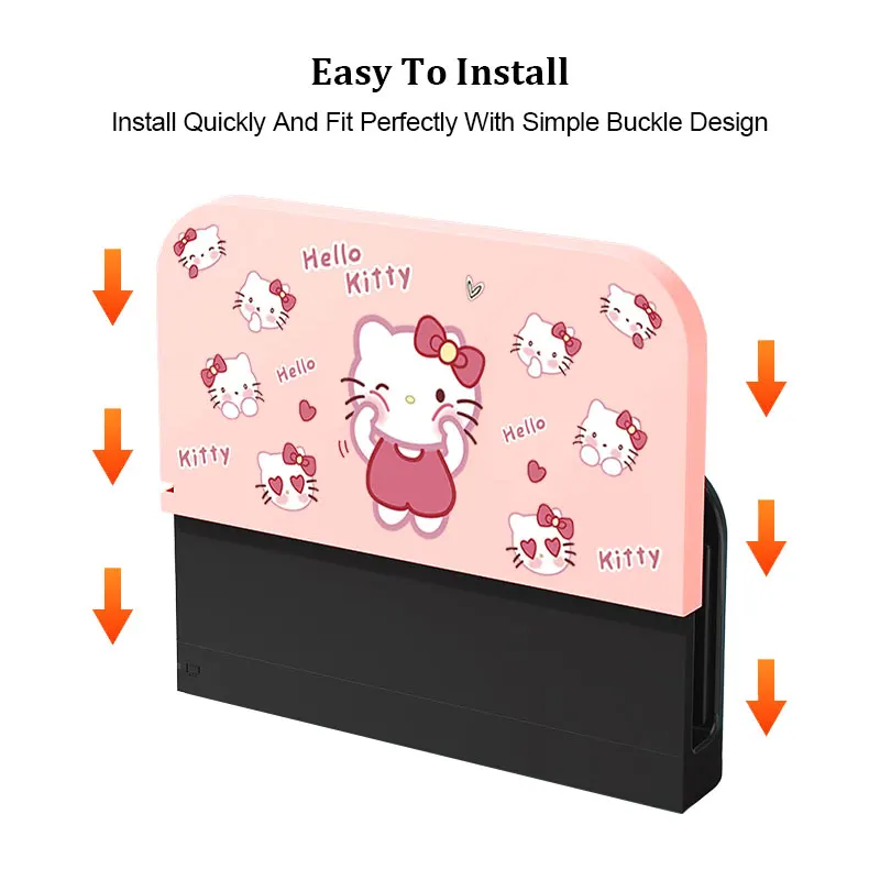 Faceplate Protective Cover For Nintendo Switch 2 2025 TV Dock Station Cute Cartoon Cat Decorative Replacement Front Plate Case view 4
