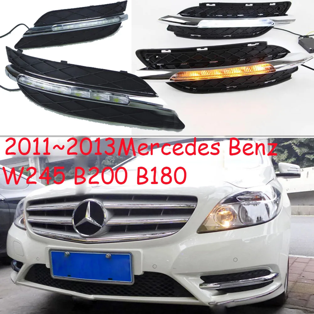 car accessories bumper headlight for Mercedes benz W245 daytime light 2011~2013y motor DRL LED auto headlamp B200 B180 fog light