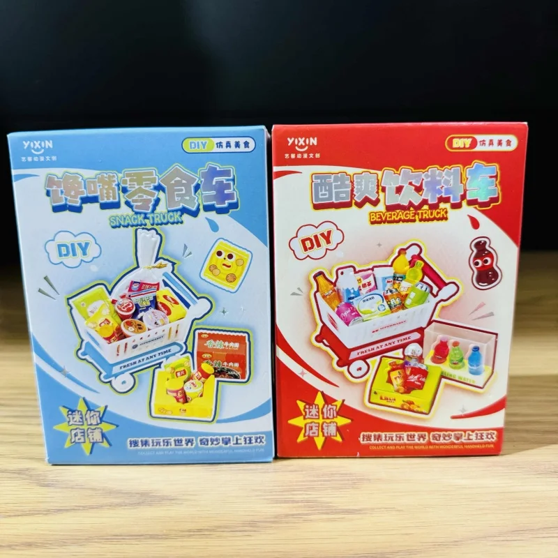 

New Mini Simulation Food Play Dessert Box Diy Handmade Refrigerator Sticker Children'S Toy Girl Educational Gift