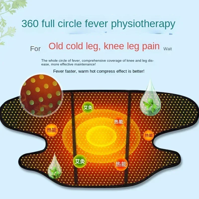 Knee pads to keep warm the old  to heat the elderly self-heating magnetic therapy knee joint hot compress for men and women