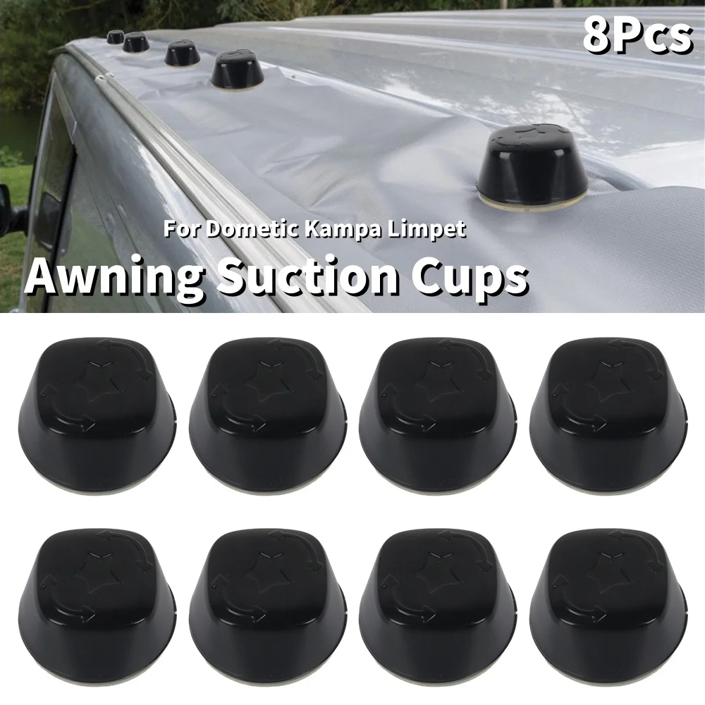 

8Pcs Awning Suction Cups Fix Caravan Motorhome Camper For Dometic Kampa Limpet RV Camping Tent Accessories