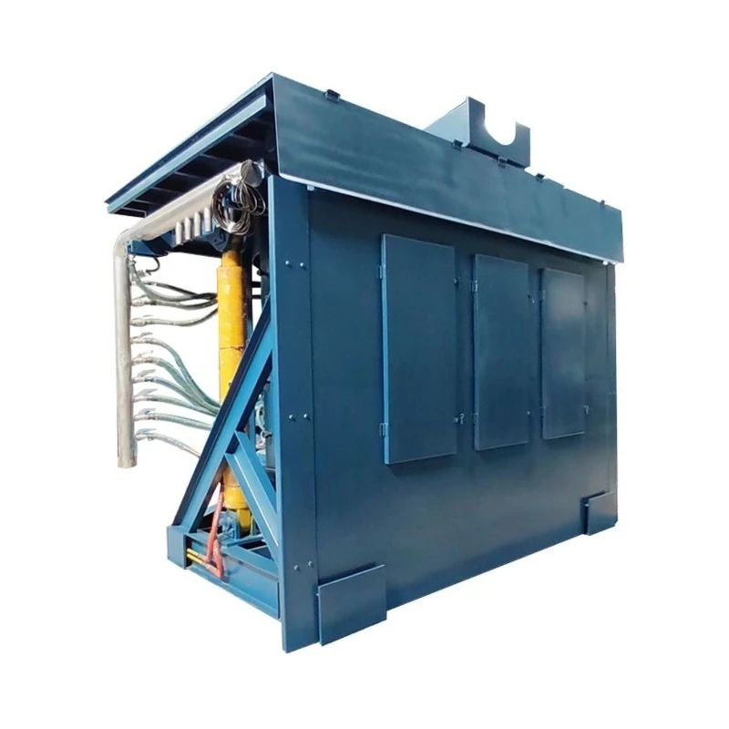

Electromagnetic induction steel shell furnace