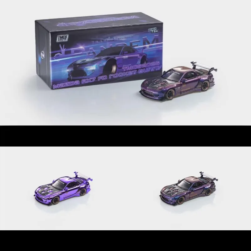 In Stock 1: 64 RX7 mm alloy automotive model die-cast static automotive model, creative decorative item, holiday gift.