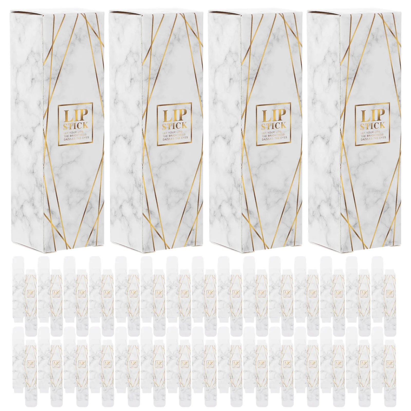 

60Pcs Elegant Lipstick Wrapping Box Durable Paper Gift Container Makeup Storage