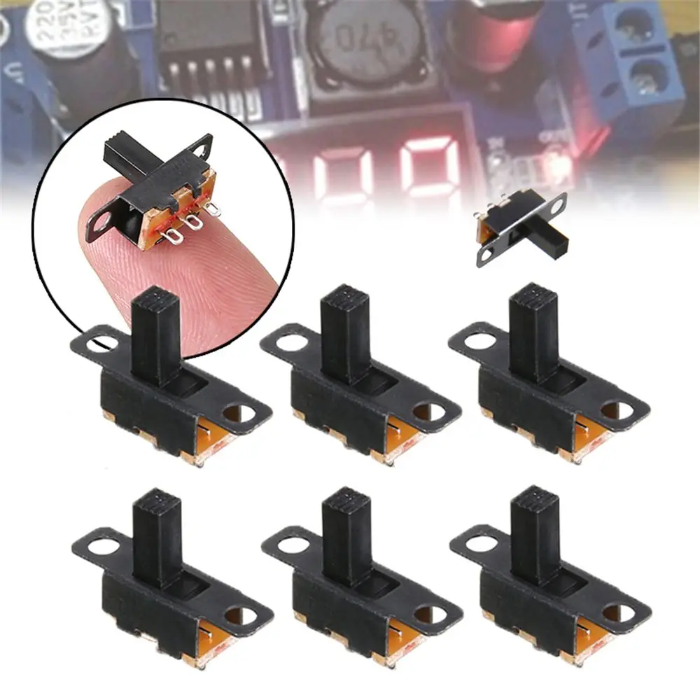 DIY Power Small ON-Off Black 3 Pin SPDT Toggle Electrical Component Switch Switches