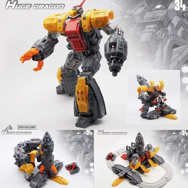 

MFT Transformation MechFansToys MF-34 MF34 Huge Dragon Mini Omega Defensive Fortress Base Action Figure Collect Toys