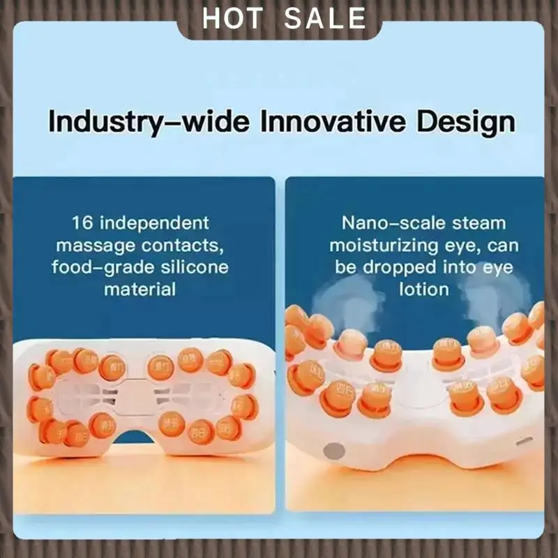 Masajeador de ojos Nano Steam para el cuidado de los ojos con calefacción, entrega en 24 horas, con Bluetooth, alivio de música, alivia la fatiga y Reduce las ojeras U