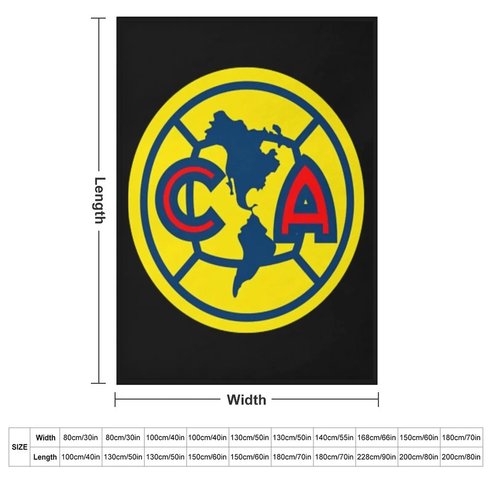 Club America Throw Blanket wednesday Sofas christmas decoration Flannels Blankets