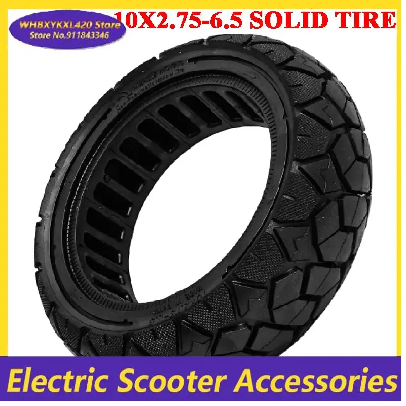 

Thick 10x2.75-6.5 honeycomb solid tires, perfect for 10-inch electric scooter replacements.
