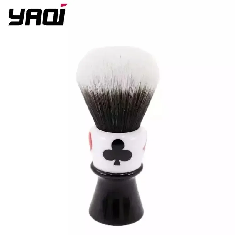 YAQI カジノクラブ 26 ミリメートル人工毛樹脂ハンドルハスキーノット男性ウェットシェービングブラシ