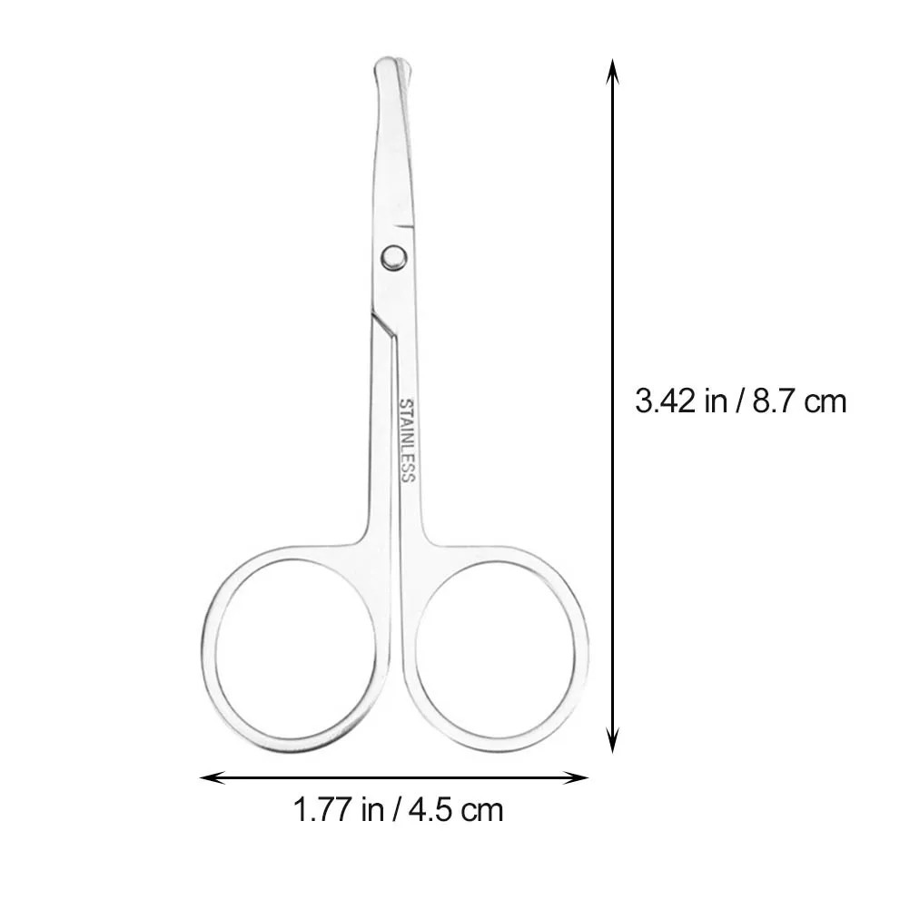 4 قطعة مقص الاستمالة المهنية مجموعة غرامة تلميح مقص عر الأنف لتشكيل دقيق الحاجب الشارب اللحية #6