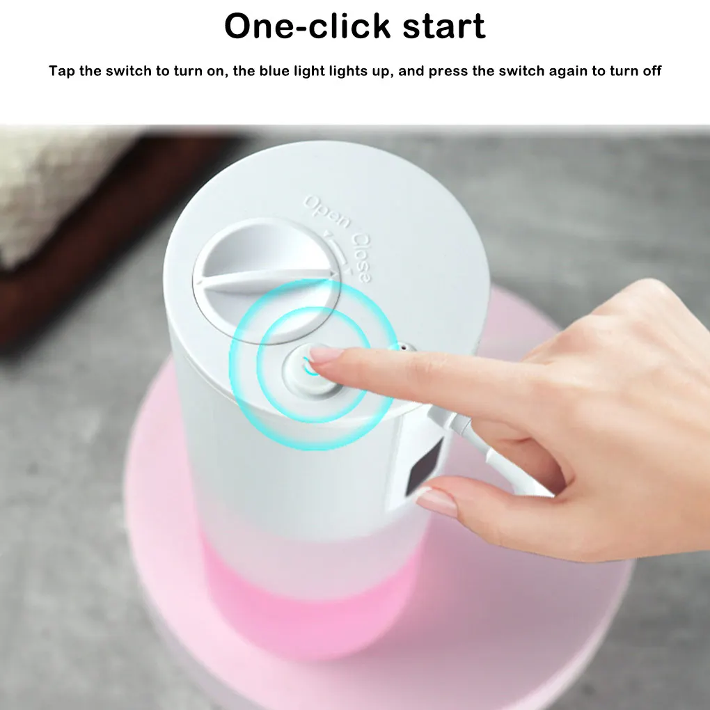 

Automatic Soap Dispenser Kitchen Hand Washing Sprayer Intelligent Sensor with Scale Auto Diffuser Home Shop Dark brown