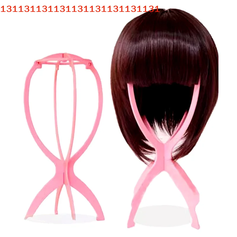 

1 шт. прочная складная подставка для париков однотонного цвета - устойчивая заколка для волос и инструмент для демонстрации, держатель для наращивания волос