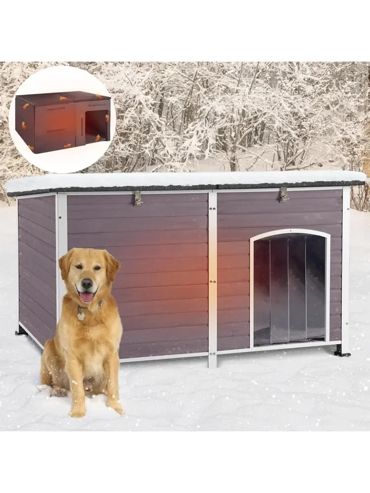 Metal Frame Dog Cage, Outdoor Dog House 59.1