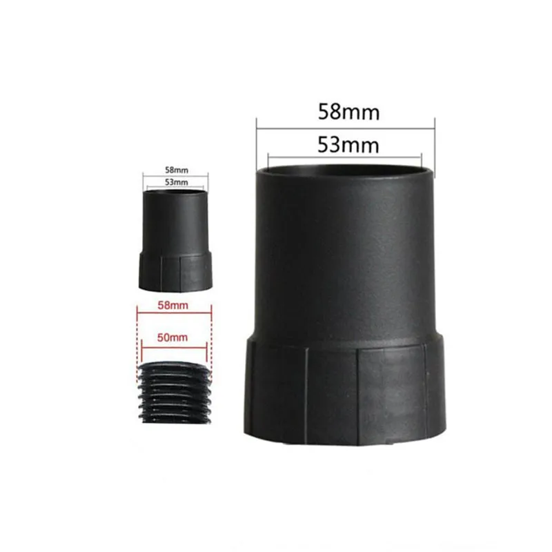 2pcs Industrial Vacuum Cleaner Main Unit Connector 53/58mm for Connecting Hose Adapter and Main Unit Threaded Hose 50mm/58mm