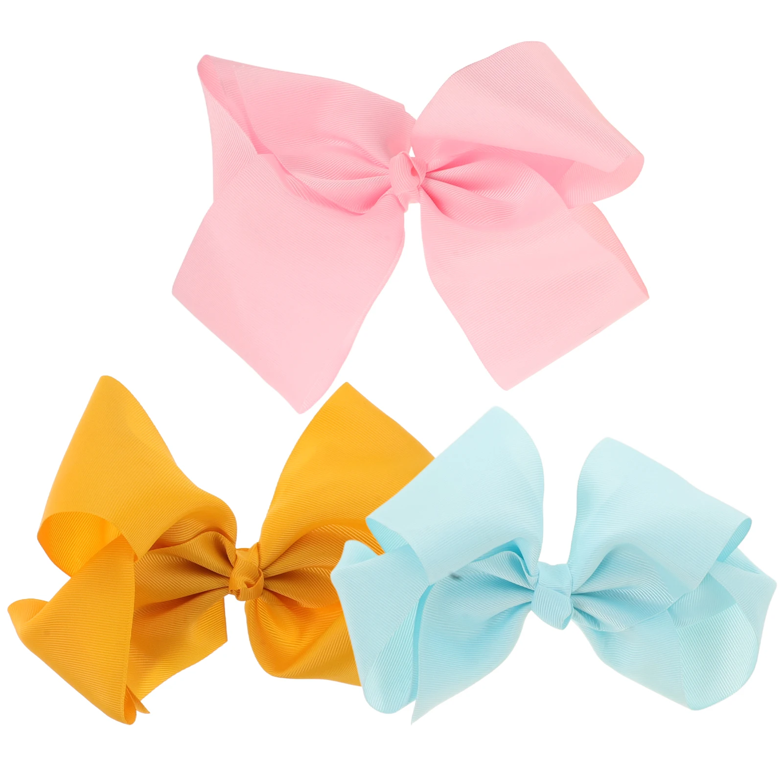 

3 Pcs Color Hair Clips Durable Versatile Baby Girl Bow Toddler Headwear Girls Accessories Bright Portable Role Play