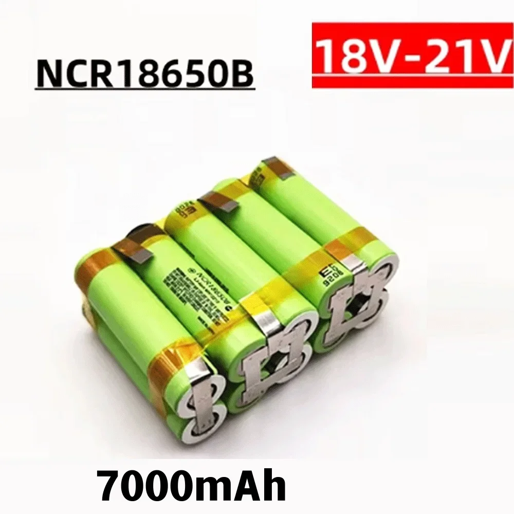 Original NCR18650B 2S 3S 4S 5S 6S 12V 14.4V 18V 21V 25V 18650 แบตเตอรี่ 3500 mAh/7000 mAh 20A Discharge ไขควงแบตเตอรี่